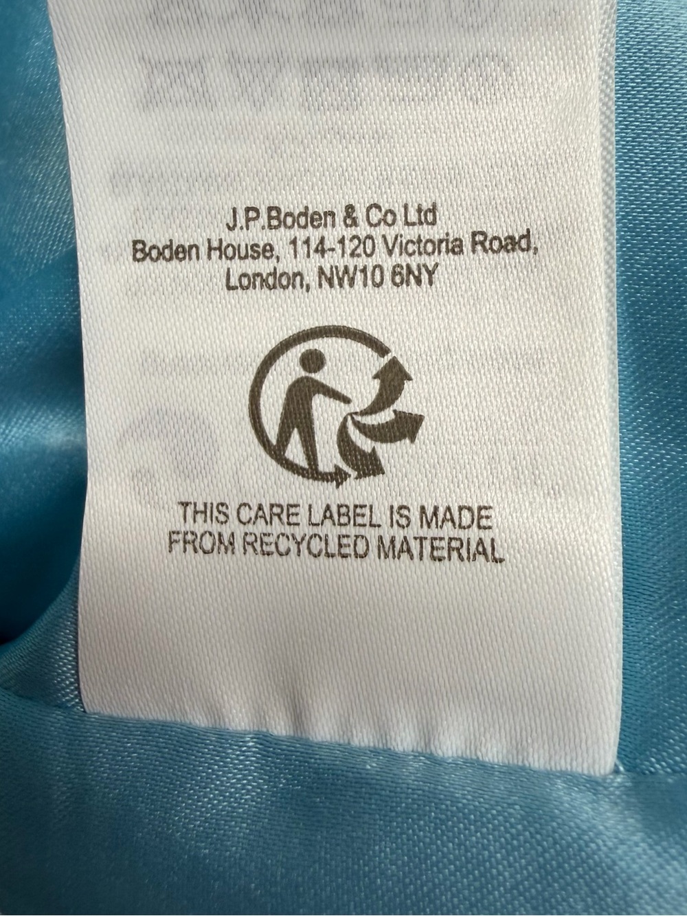 Boden Blue & Green Geometric Midi Dress size 4R NWT - Picture 6 of 10